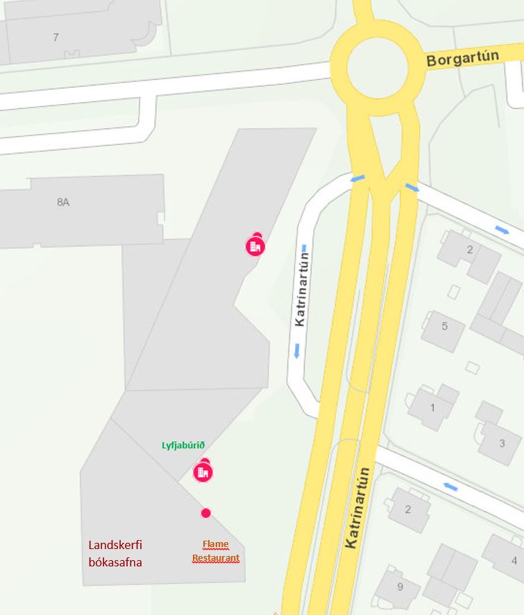 Staðsetning á korti
